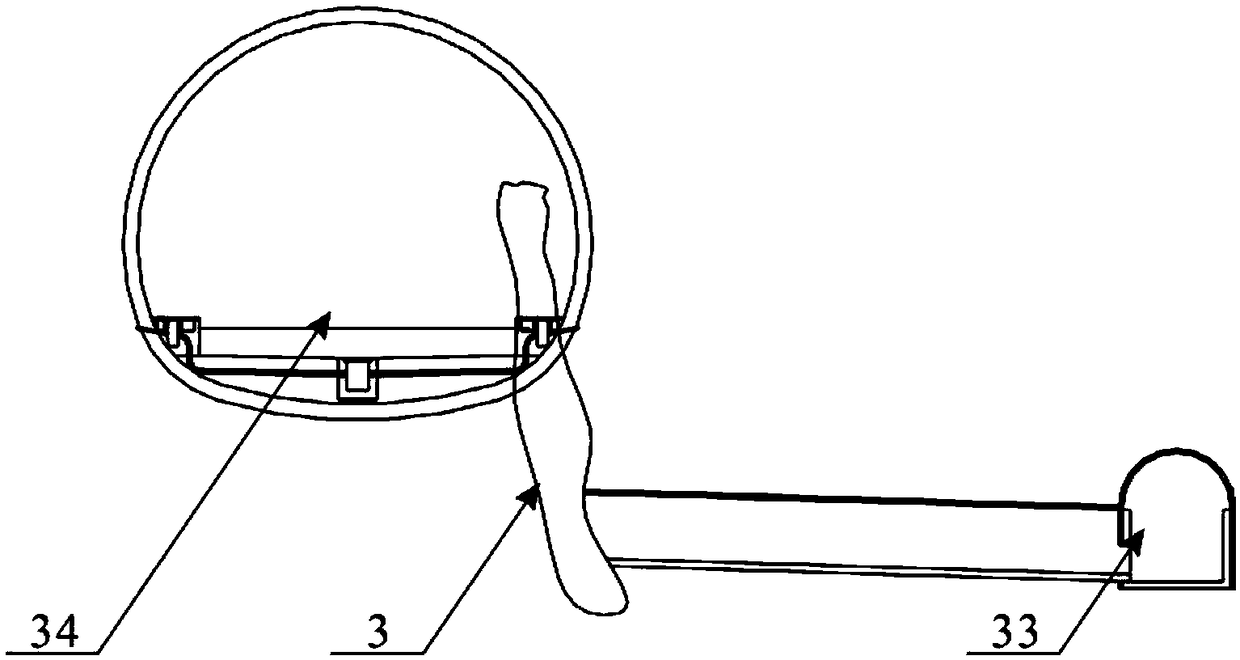 Tunnel combined-type lining structure with maintainable drainage passage