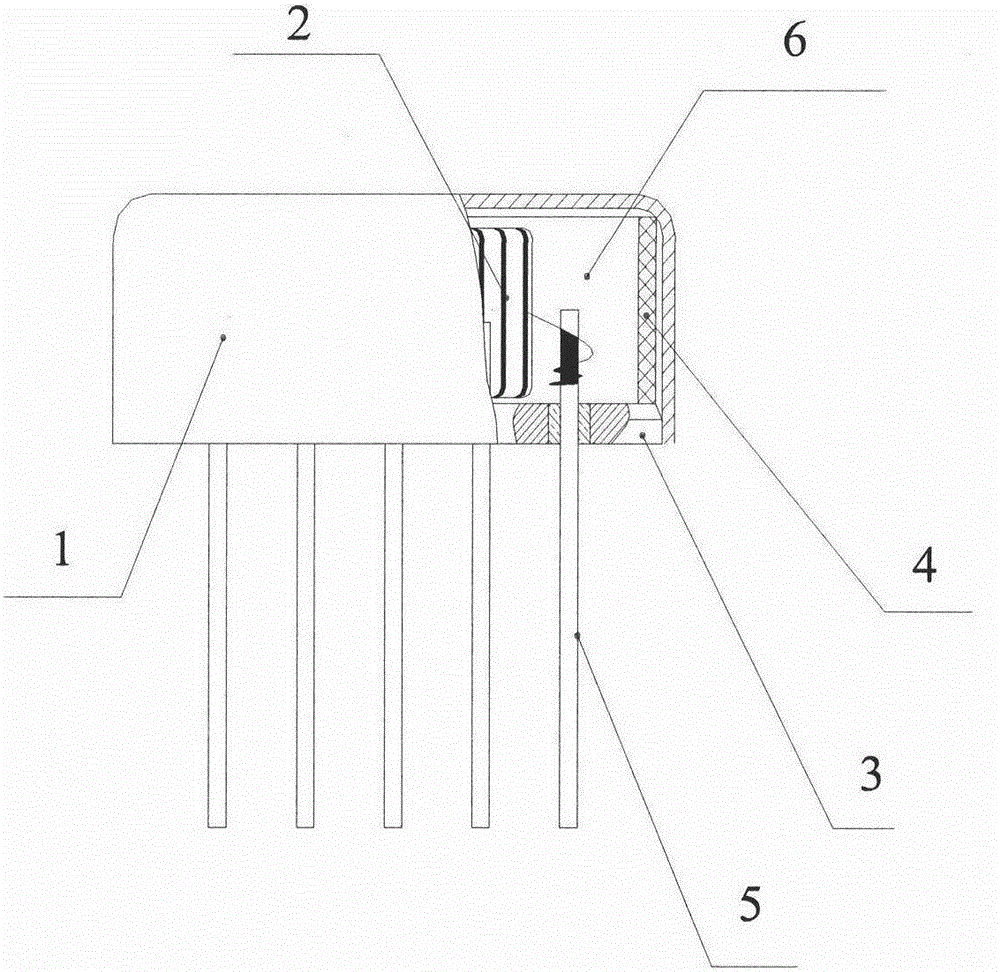 An isolation transformer with environment-resistant metal full potting structure