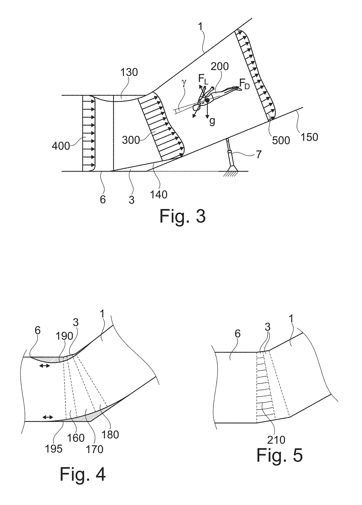 Wind tunnel for human flight