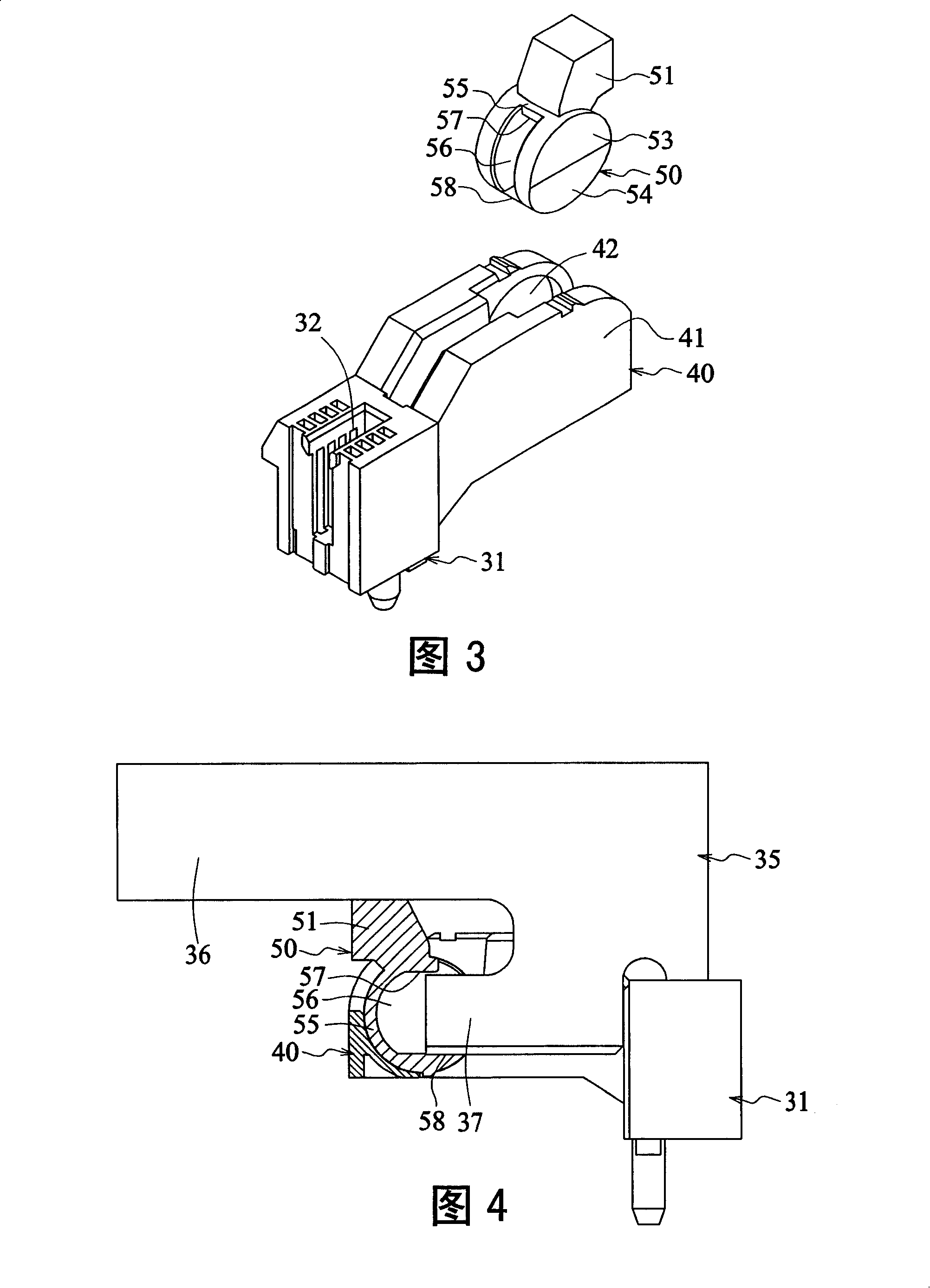 Card board structure for electric connector