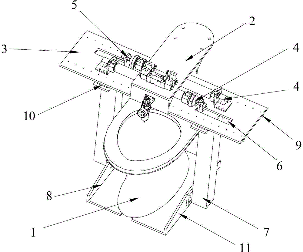 Robot claw for supporting ceramic products