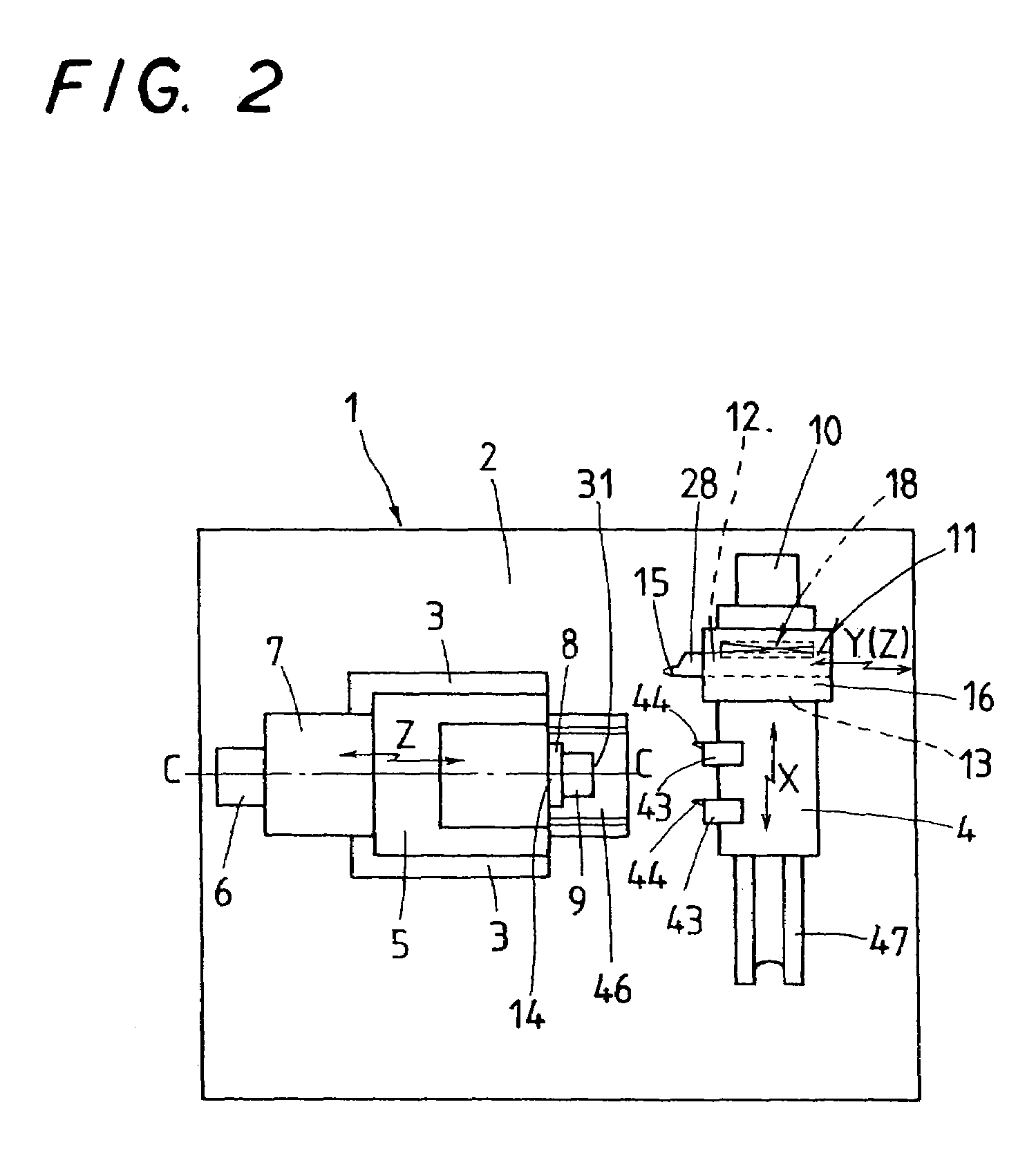 High-speed cutting process for generating desired curved surface on workpiece