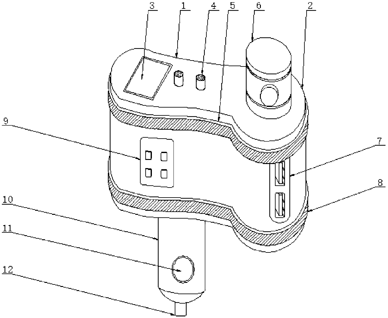 Emergency alarm device of intelligent transportation vehicle