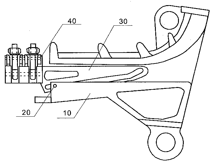 Tensile-resistant cable clamp of aluminium alloy with high strength