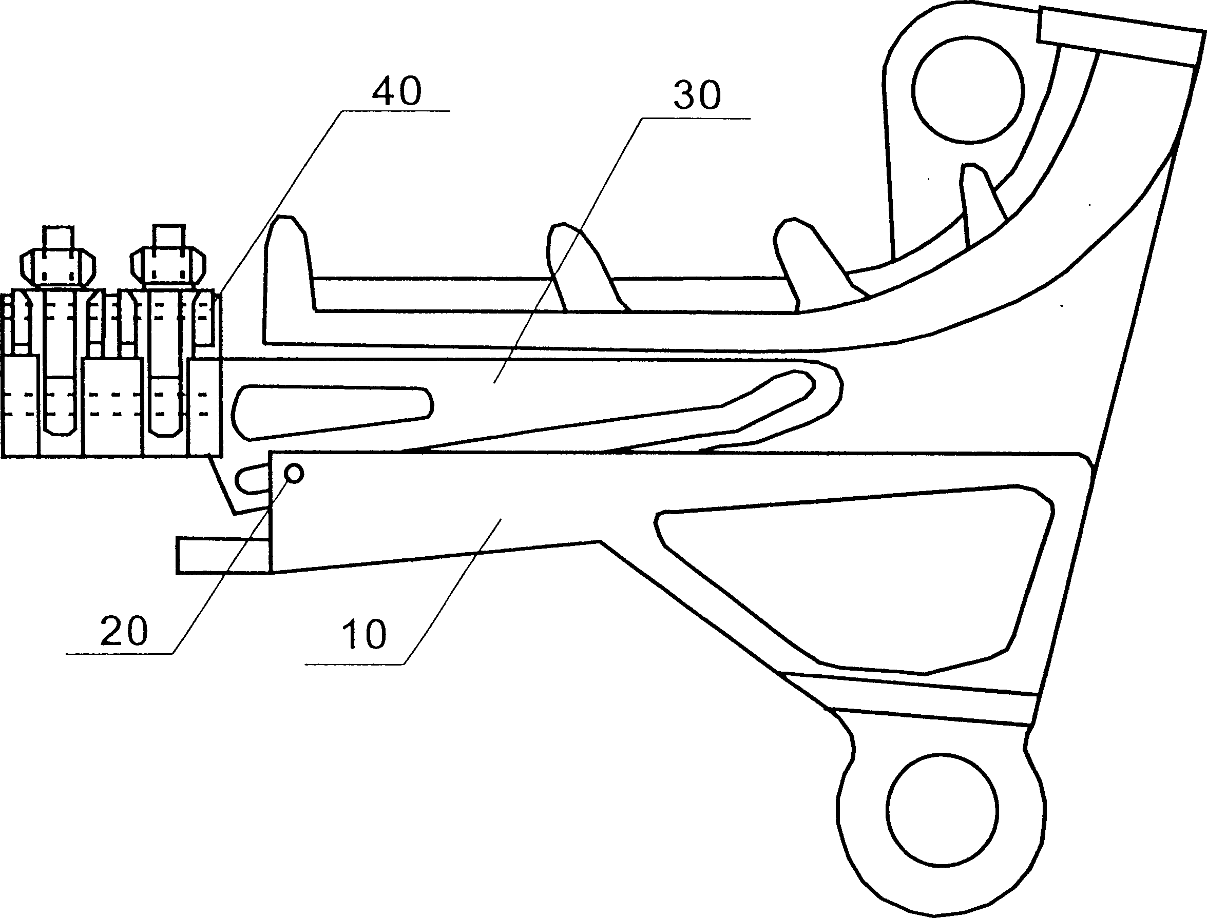 Tensile-resistant cable clamp of aluminium alloy with high strength