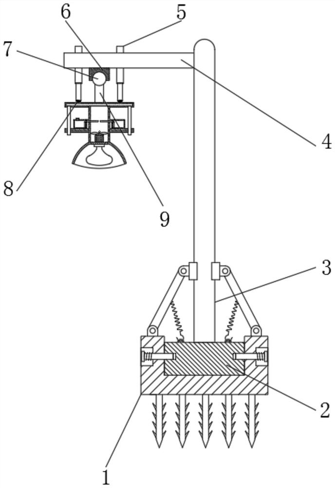 Intelligent lighting street lamp based on 5G communication