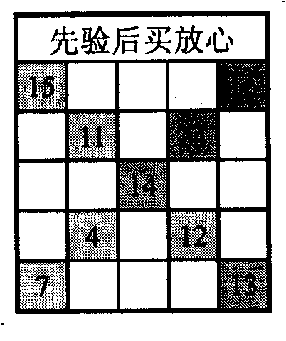 Magic square multifunctional numerical code information anti-counterfeiting label and anti-counterfeiting method