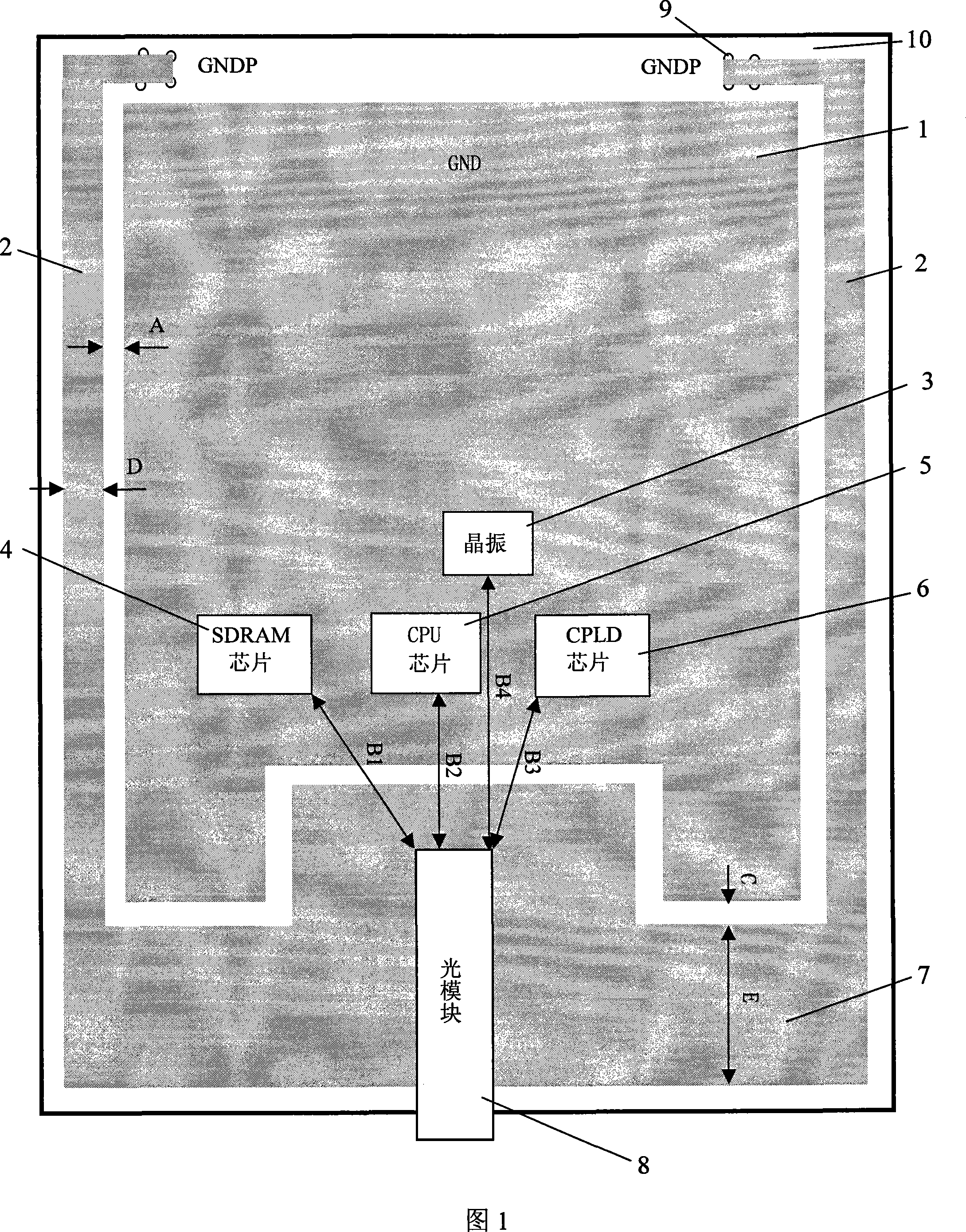 Optical module mounting construction