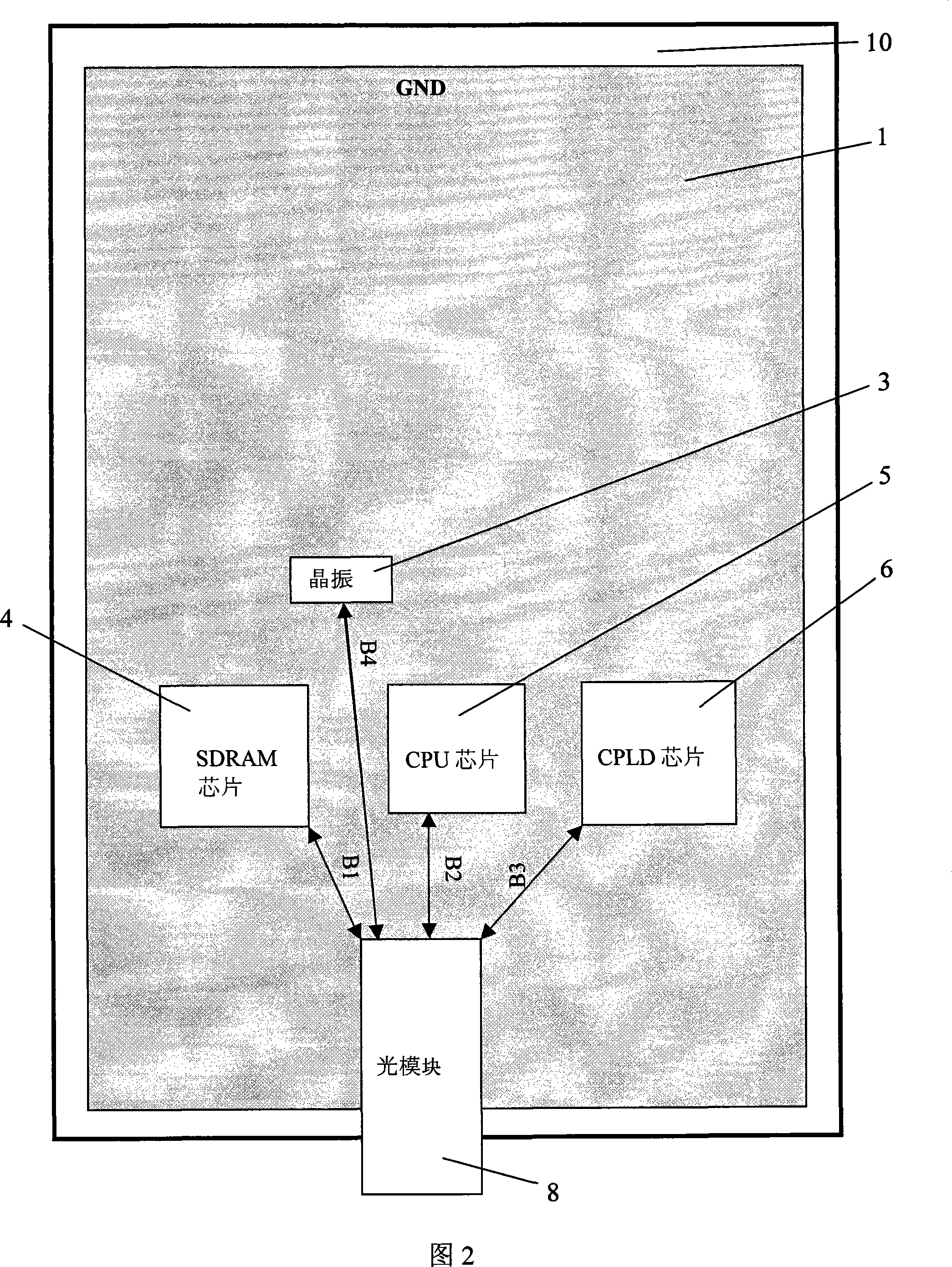 Optical module mounting construction