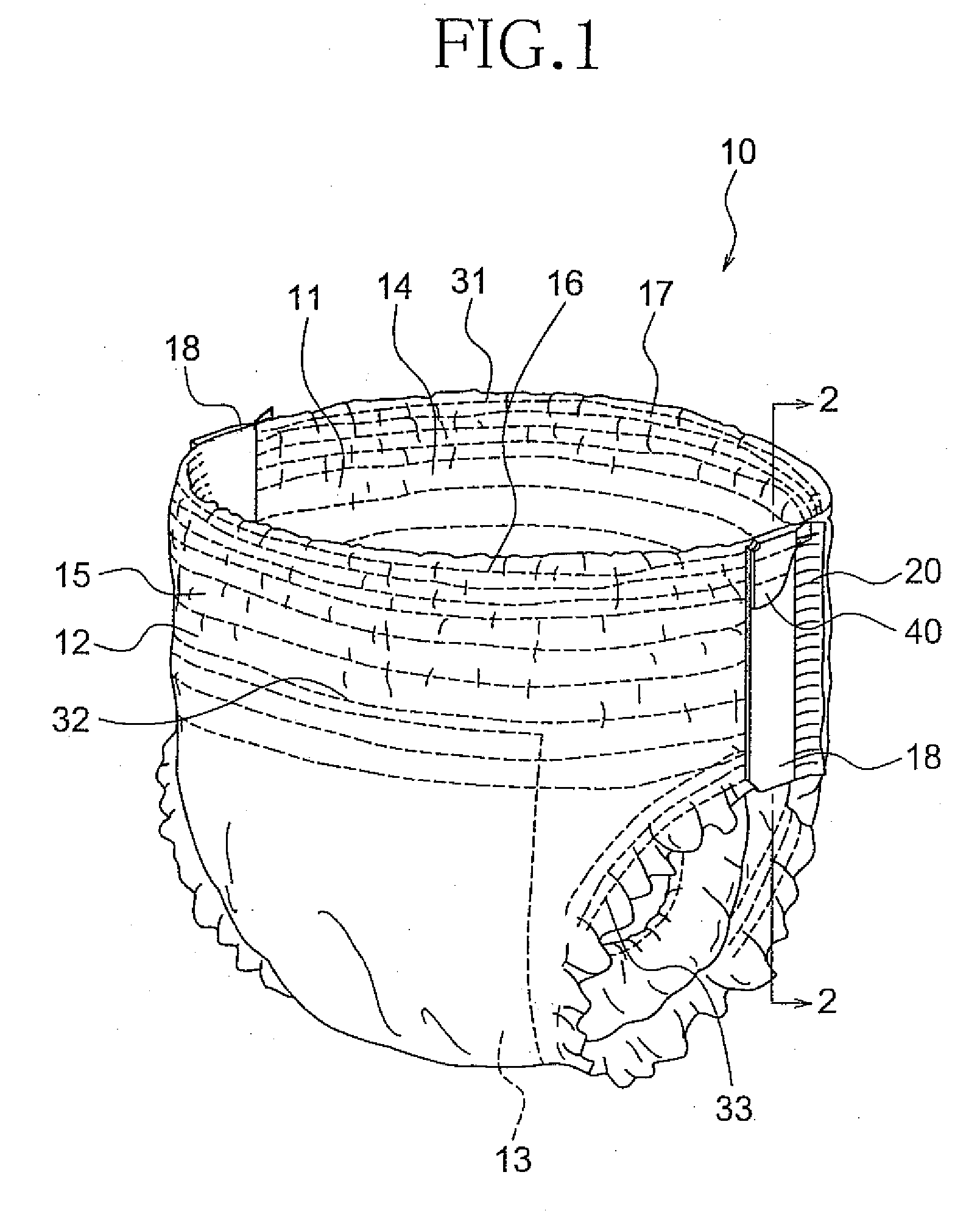 Disposable Wearing Article