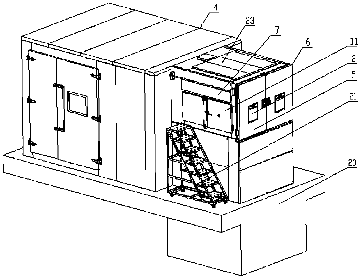 Four-comprehensive-environment test device