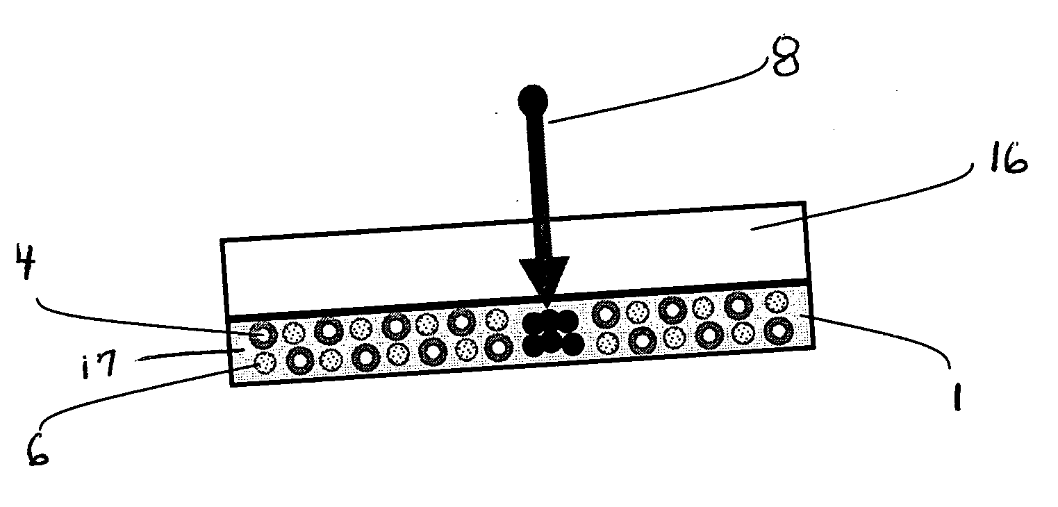 Media providing non-contacting formation of high contrast marks and method of using same, composition for forming a laser-markable coating, a laser-markable material and process of forming a marking