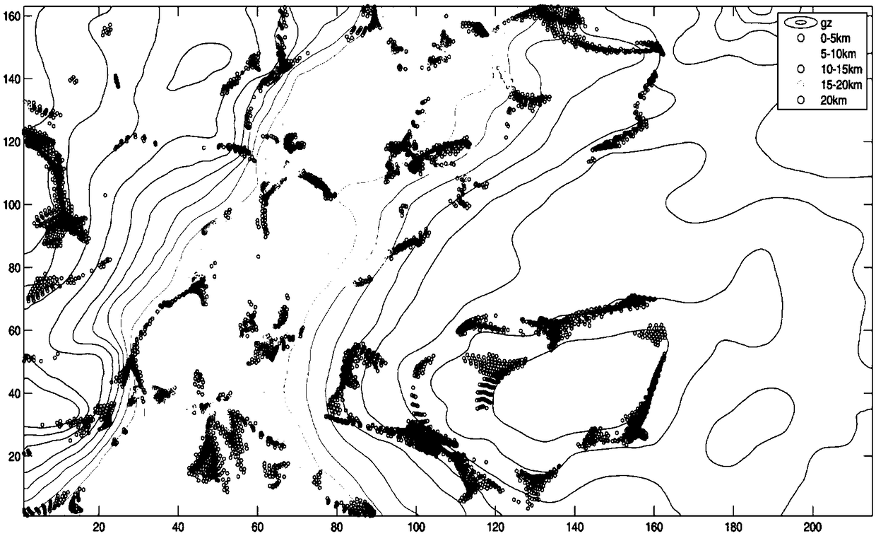 Method for inverting geologic body geometrical morphology by combining data fusion with different heights