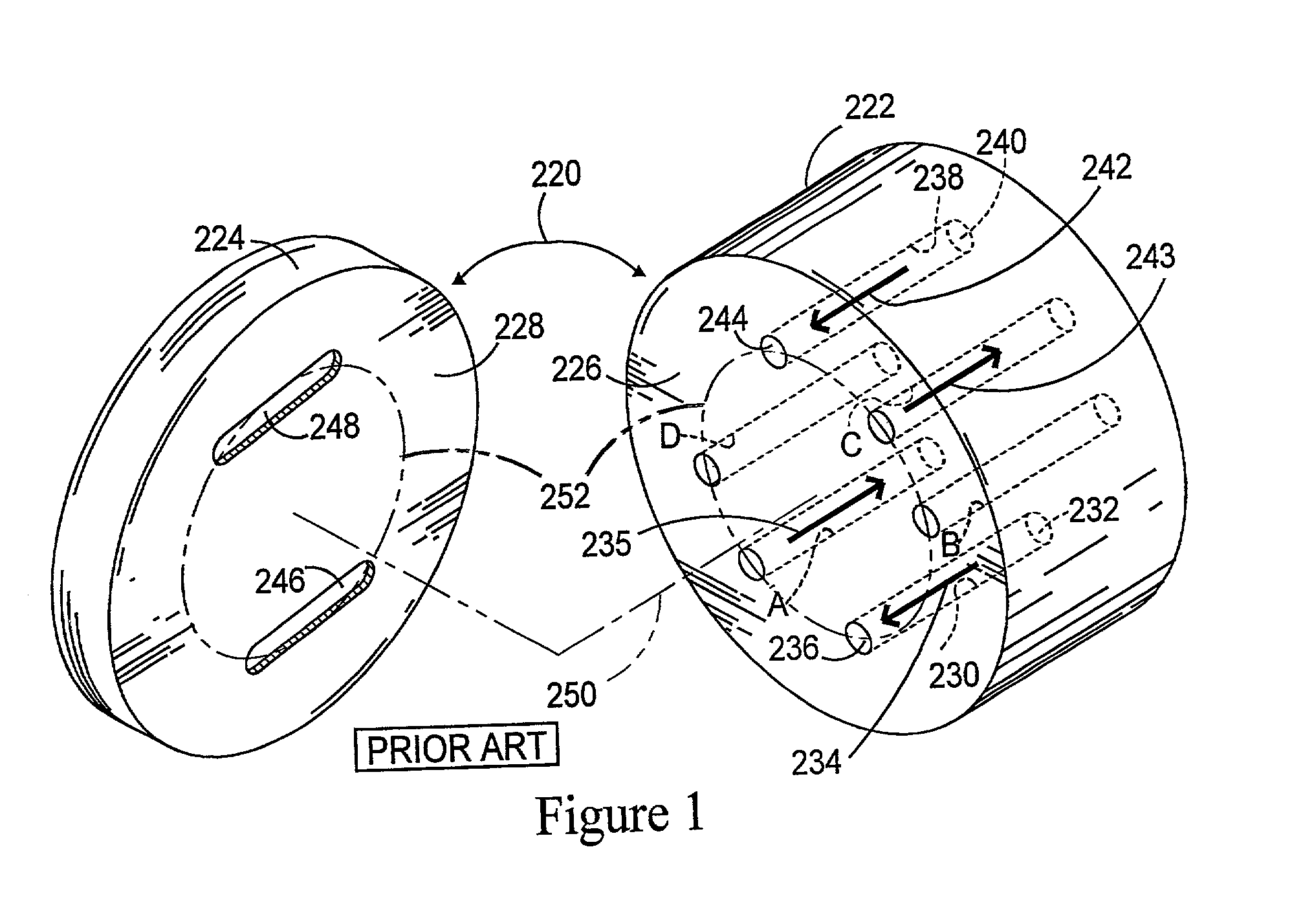 Dual random access, three-way rotary valve apparatus