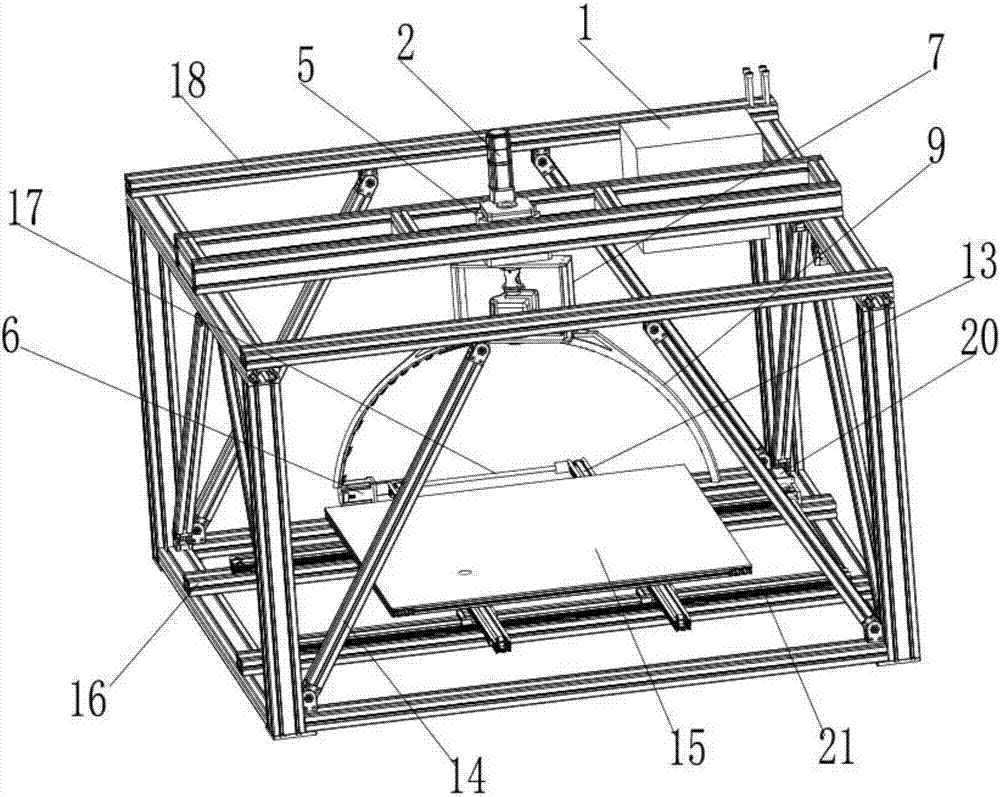 Full optical field 3d material scanning device and image processing method thereof