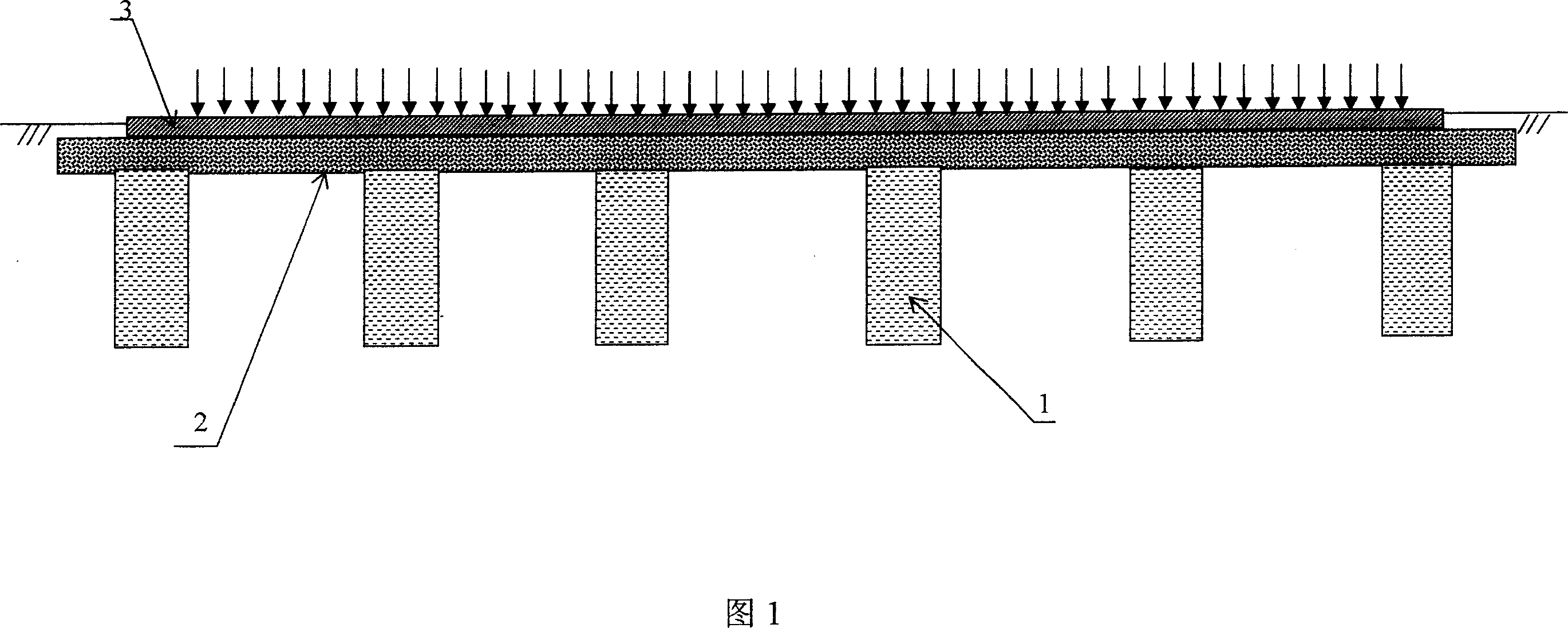 Composite building foundation based on waste steel slag