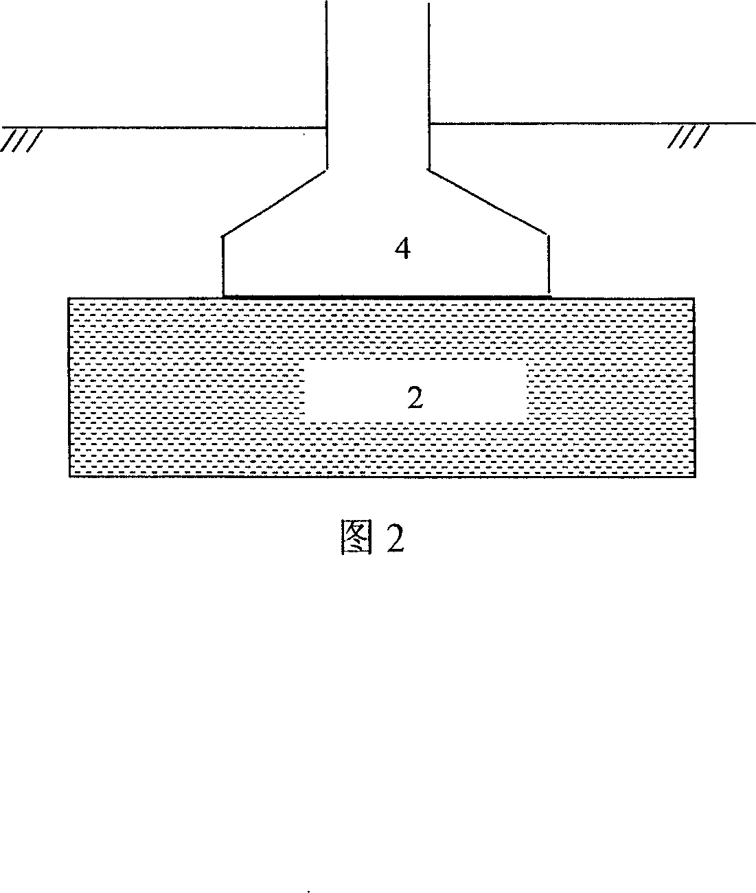 Composite building foundation based on waste steel slag