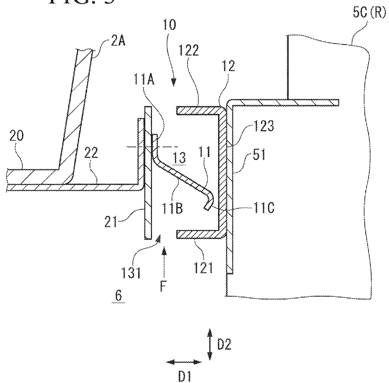 Aircraft fire seal structure and aircraft