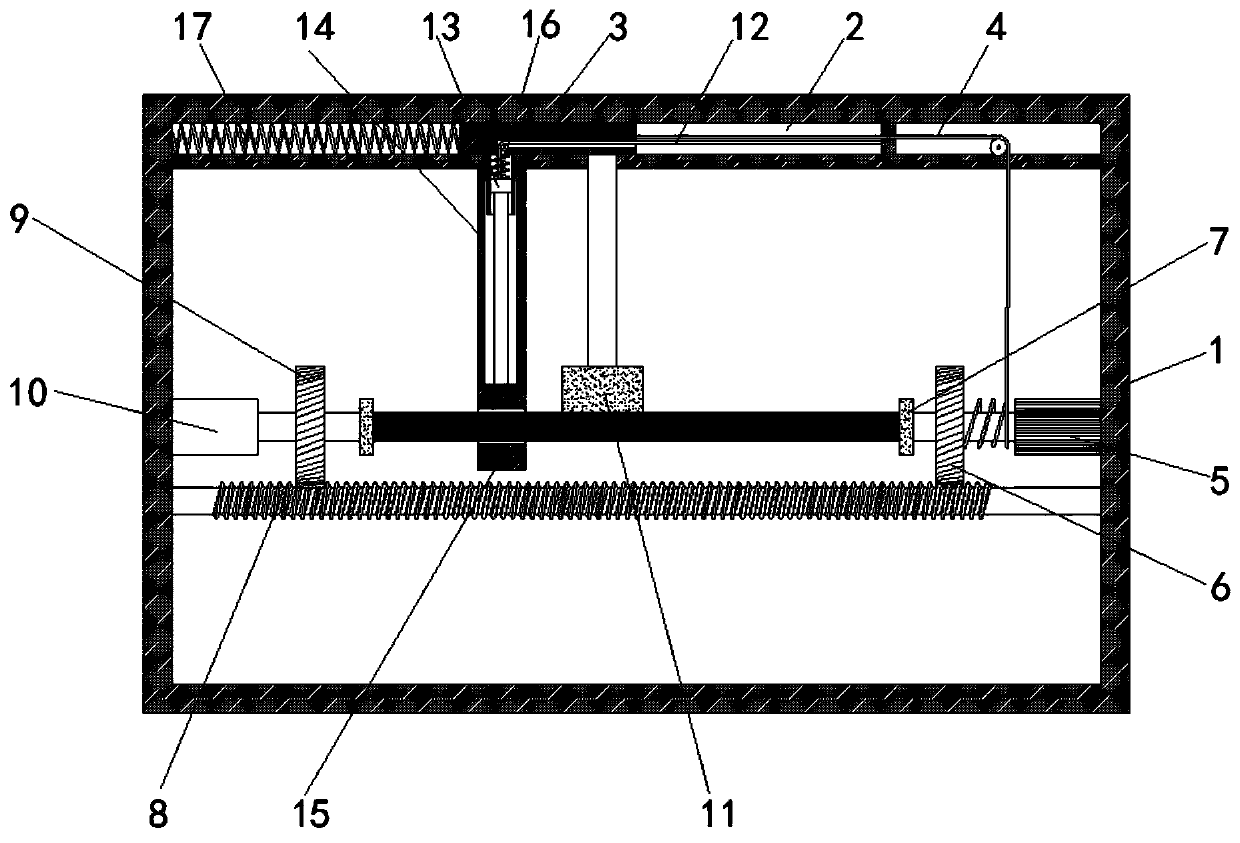 Surface polishing equipment for metal bar based on worm wheel and worm