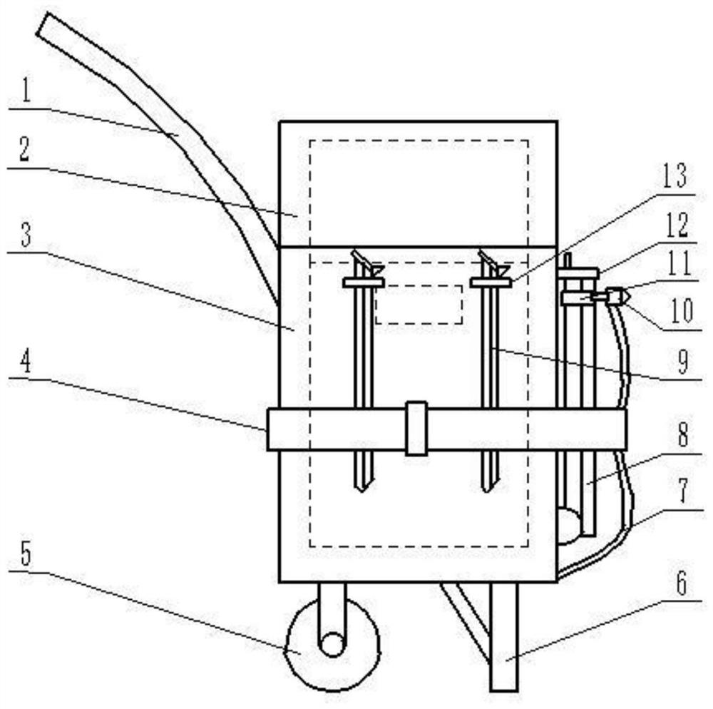 Transplanting device for catkin-free poplar saplings