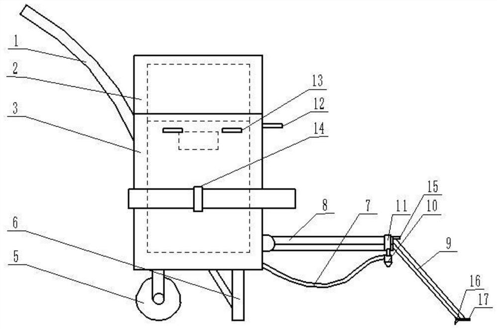 Transplanting device for catkin-free poplar saplings