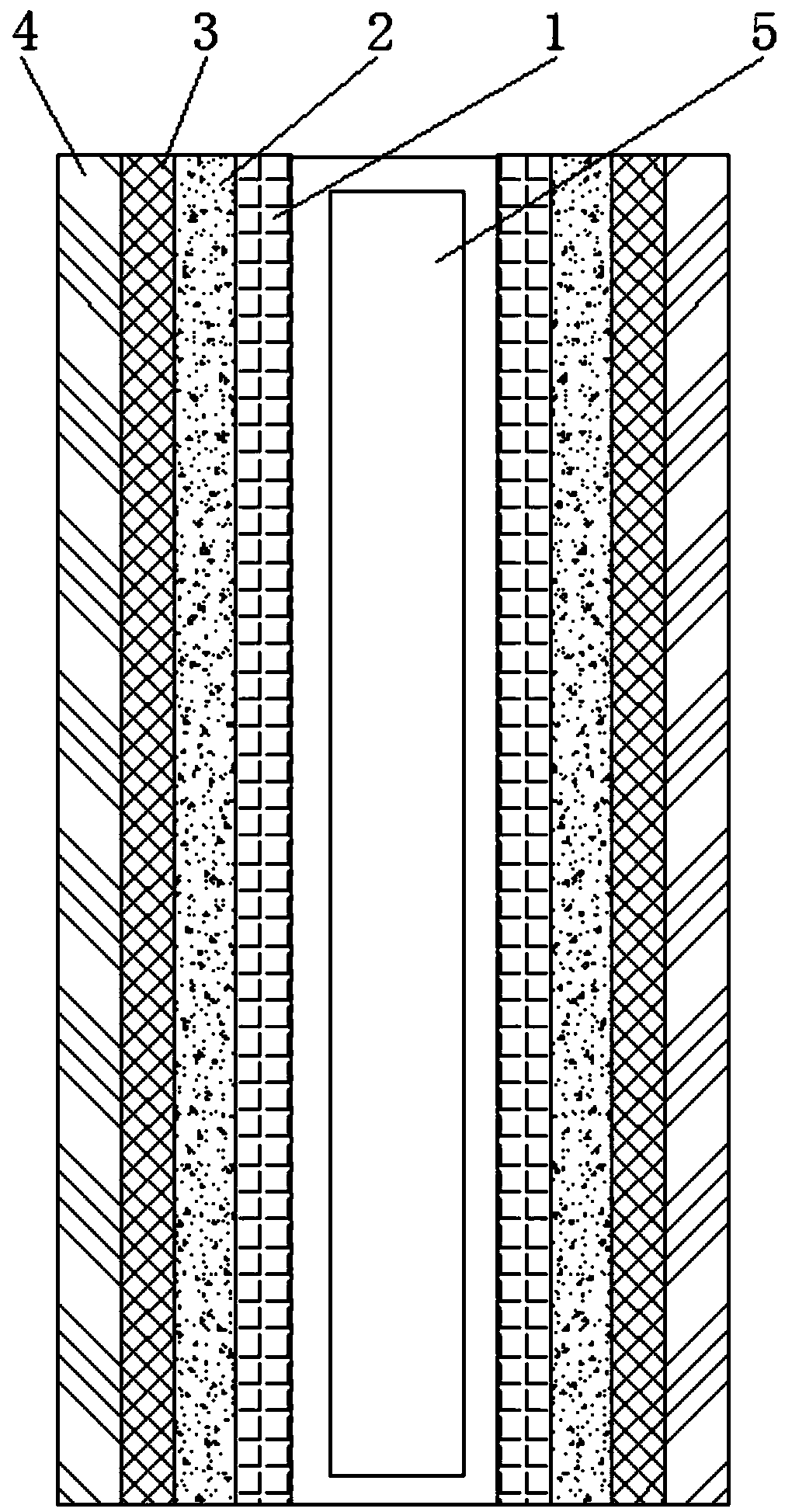 High-voltage transmission line iron rack outer frame with insulated protective structure.