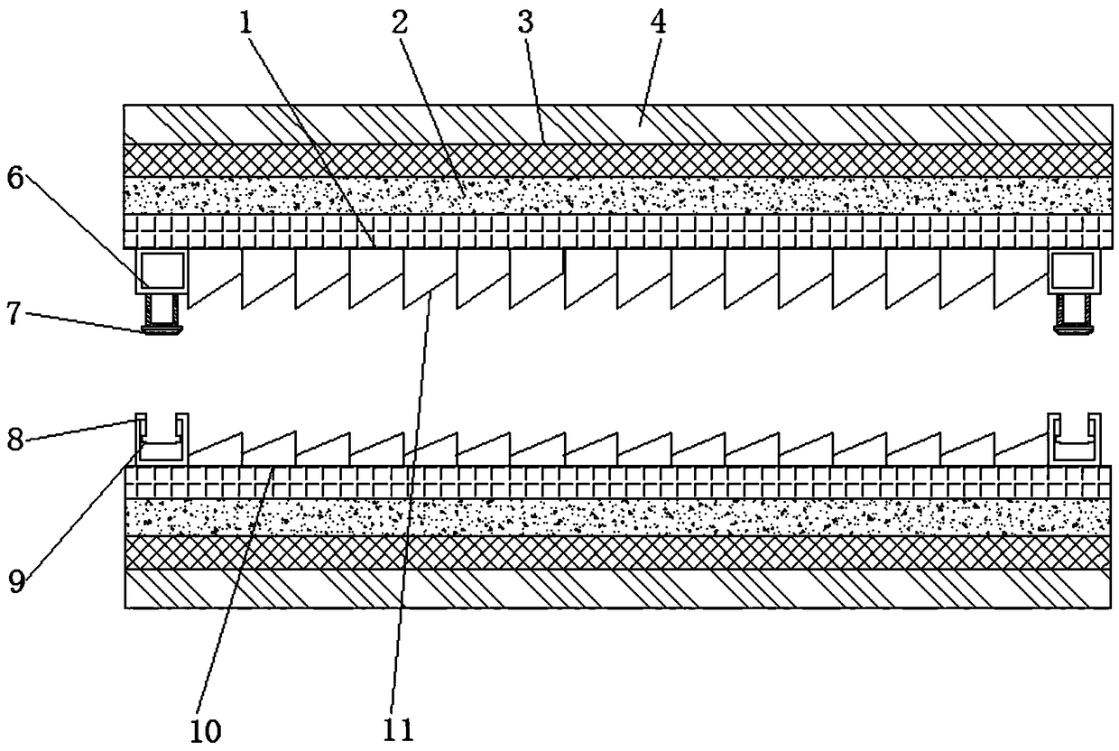 High-voltage transmission line iron rack outer frame with insulated protective structure.