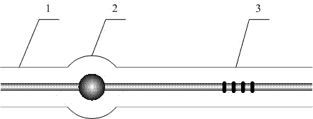 Micro-displacement sensor based on spherical optical fiber and Bragg grating cascade