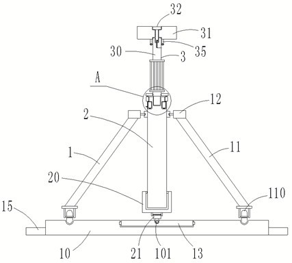 Static load loading system and method in high-temperature thermal strength test for aerospace plane test