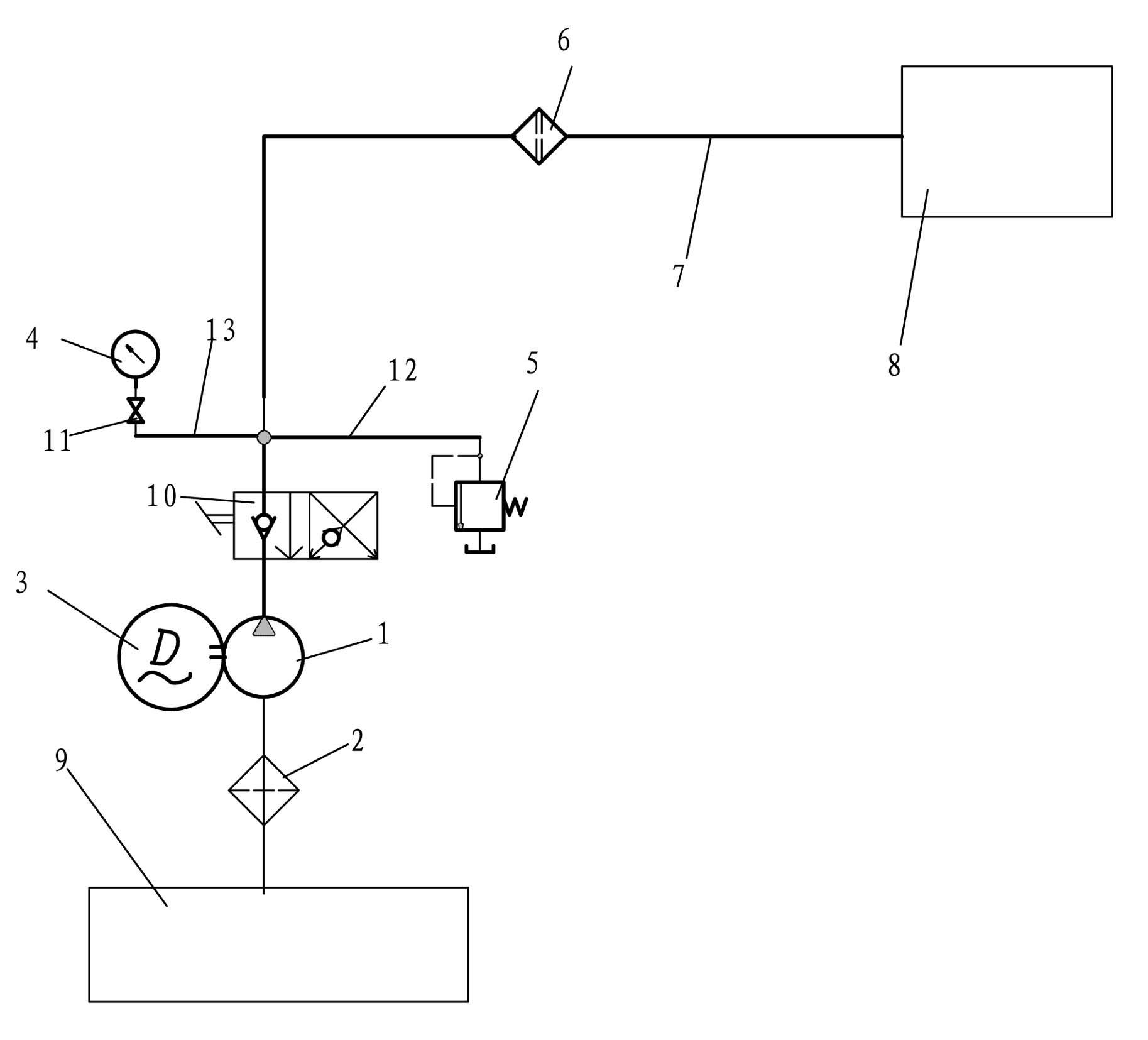 Hydraulic oil change device of gear casing of wind driven generator set