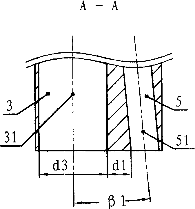 Slagging-resistance and high temperature corrosion resistance coal powder burning device used in vertical strong/weak combustion boiler