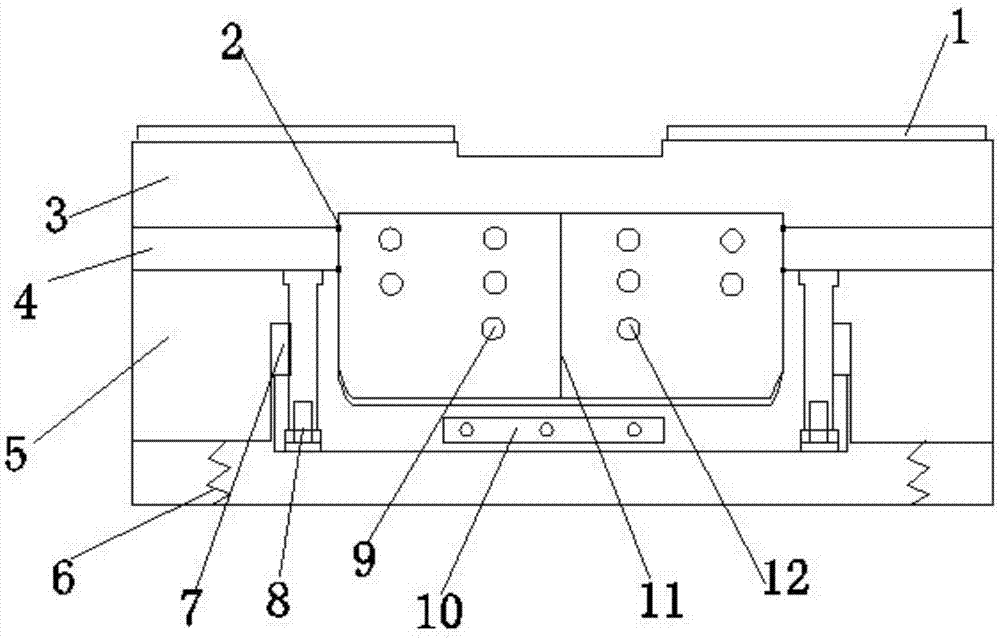 Elastic midsole injection mold with repairing and correction functions and preparation method thereof