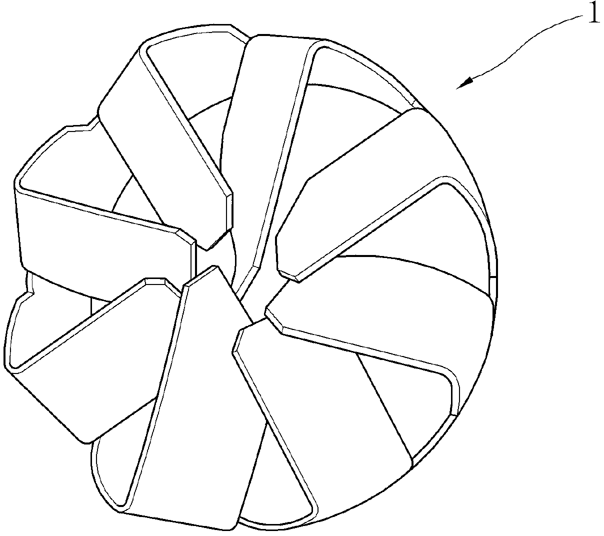 Mixing device for exhaust gas in automobile