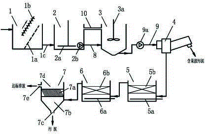 Device for treating high-concentration pectin wastewater in processing canned citrus petals