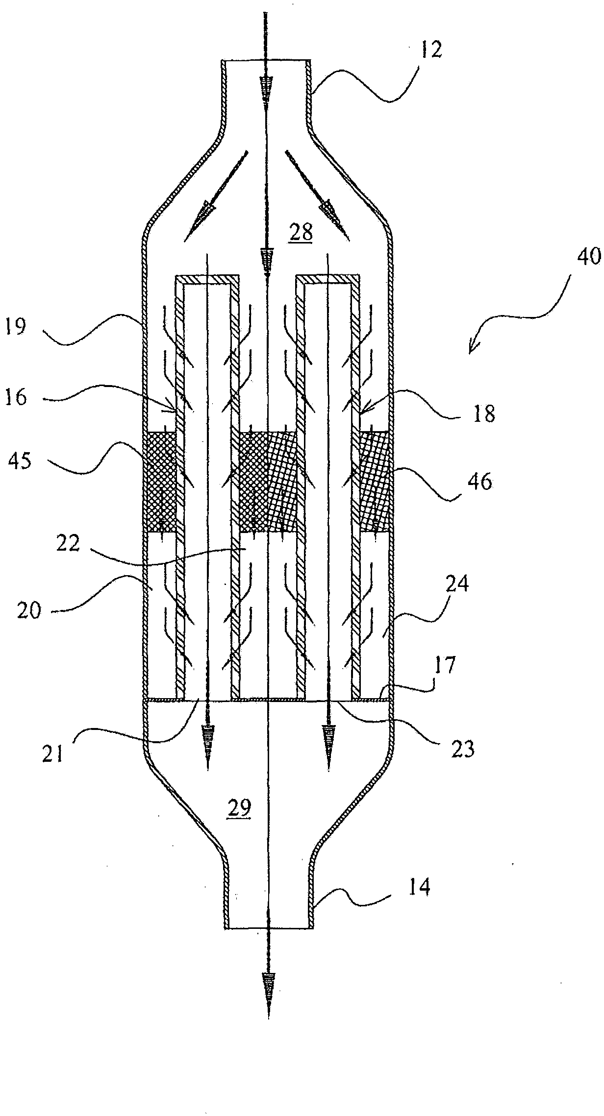 A filter group for fluids