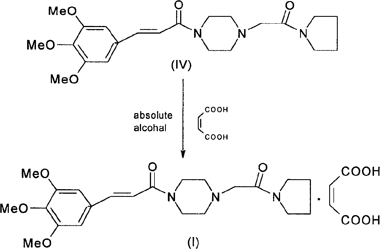 Improved cinepazide maleate preparation method