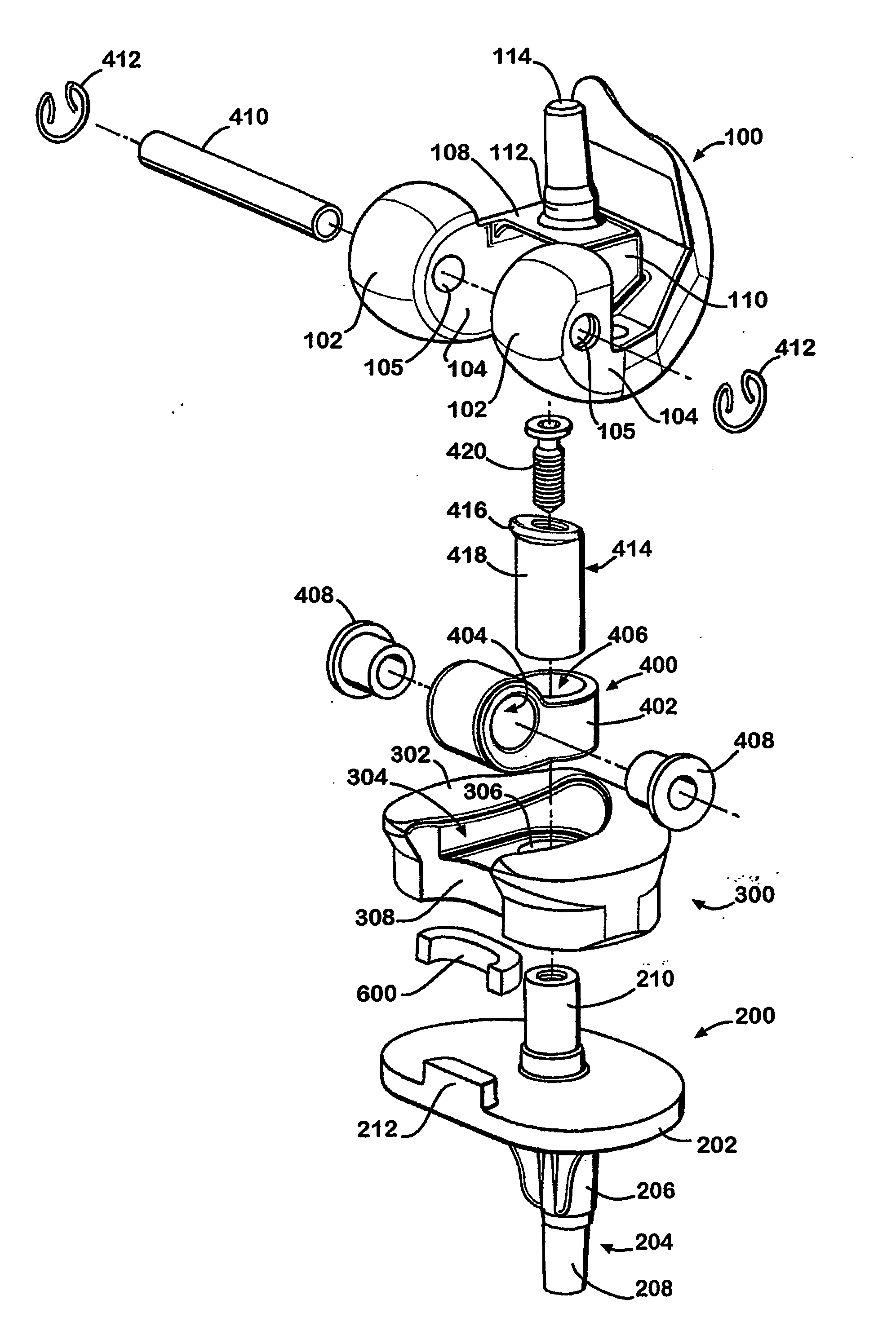 Hinged joint system