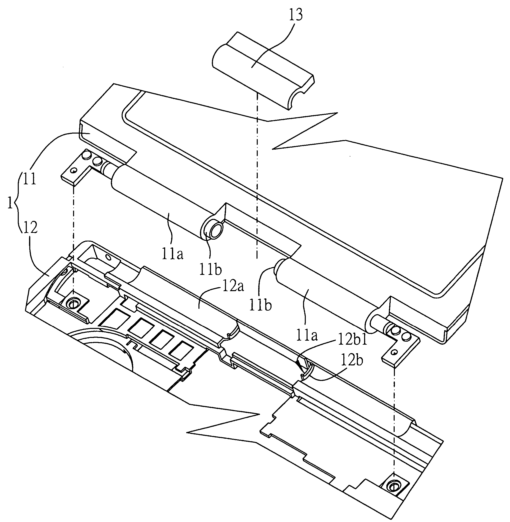 Electronic device hinge structure