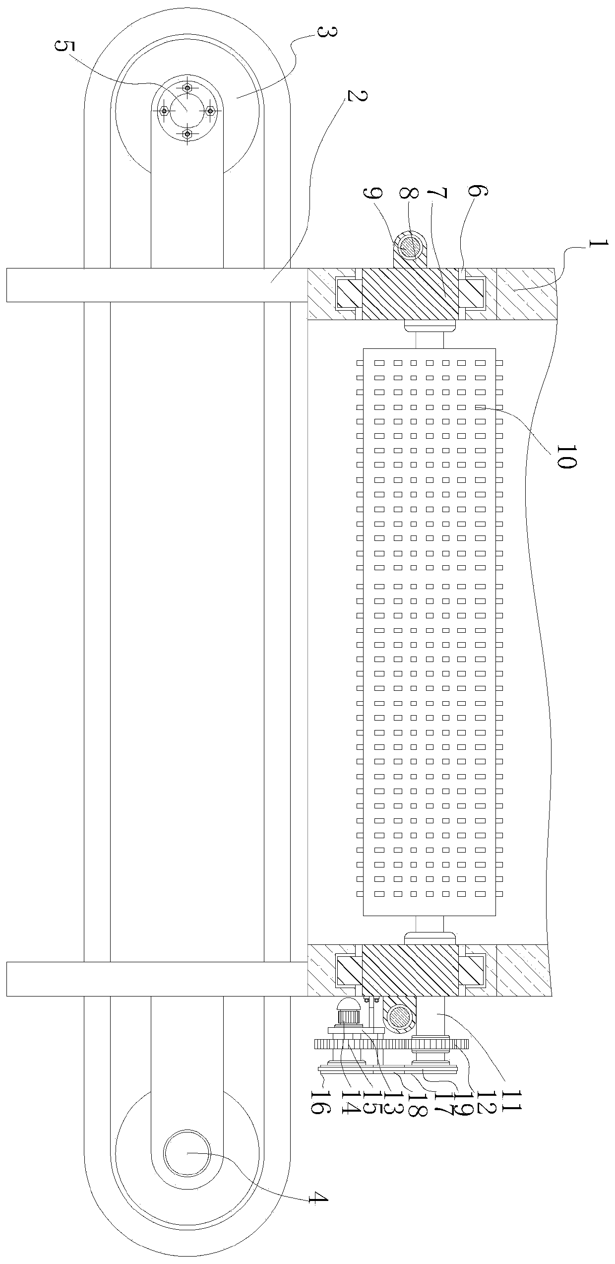 Calcium carbonate pulverizing and feeding mechanism