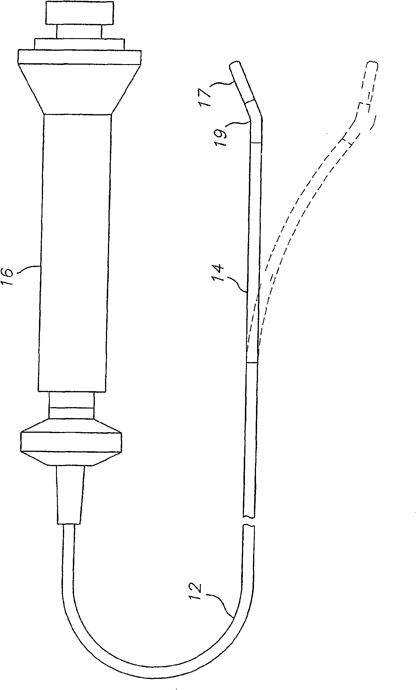 Deflectable catheter with a flexibly attached tip section