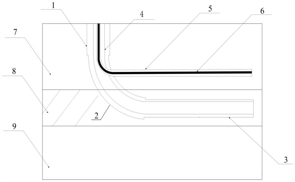 Natural gas hydrate exploitation system and method combined with CO2 gas burying