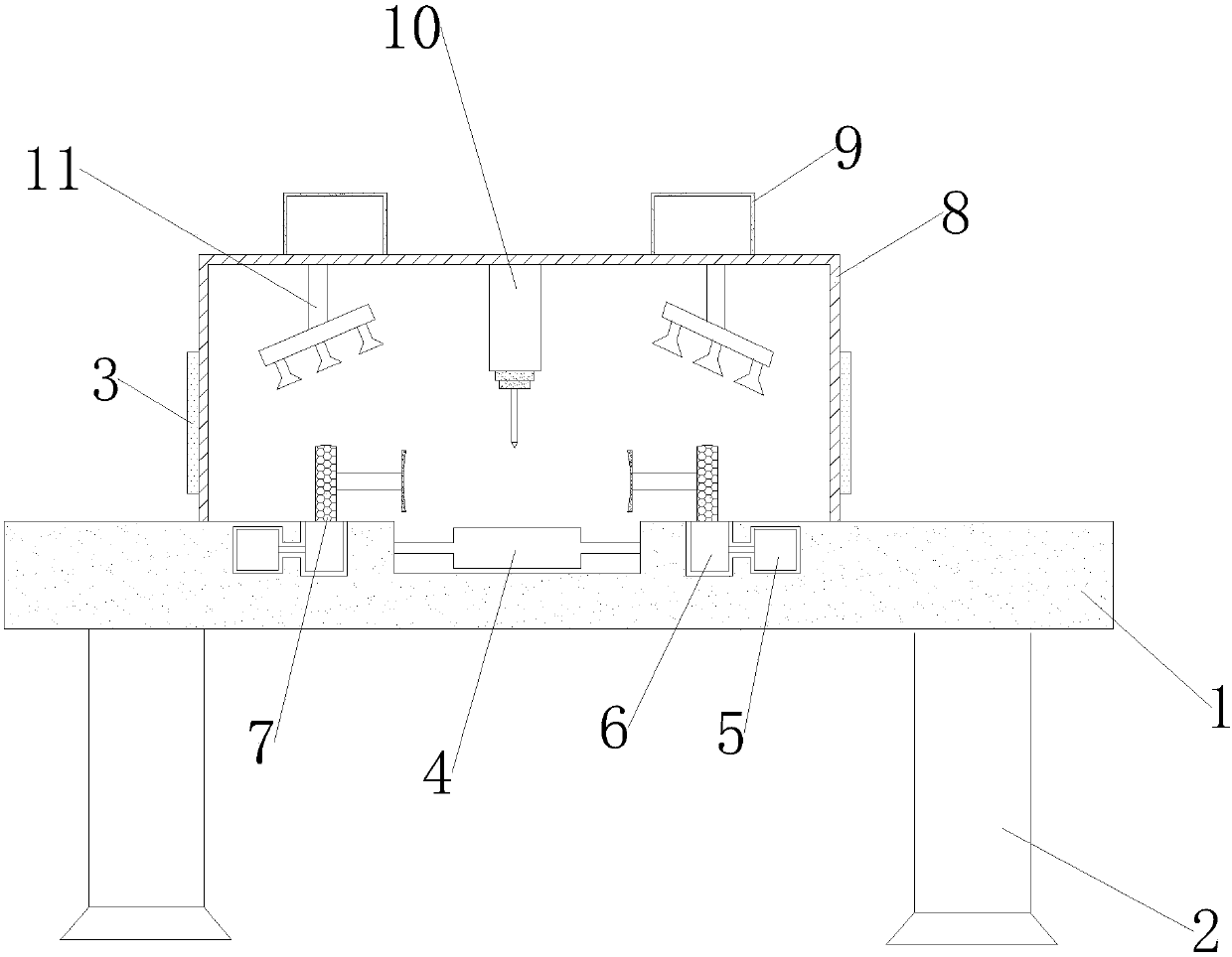 Rapid welding device for wear-resistant composite steel plate