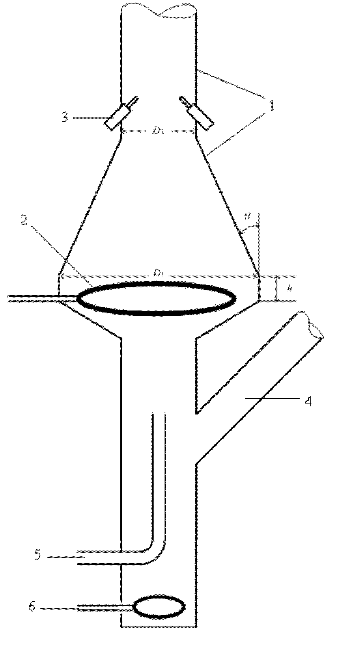 Reactor and method for preparing propylene by method of group feeding of heavy oil and light olefin