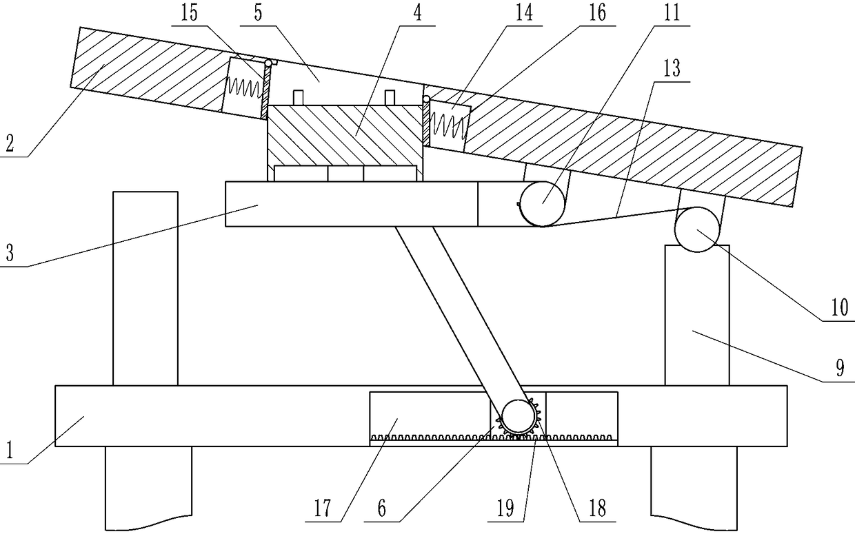 Angle-adjustable self-balancing desk