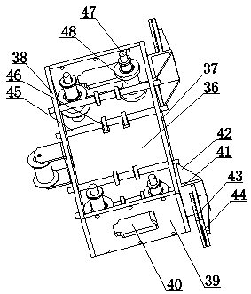 Steel wire thread insert moving and adjusting device for heating wire winding