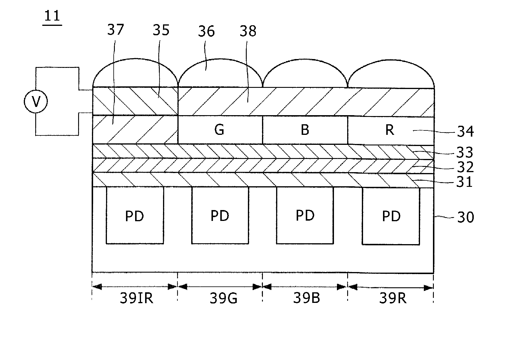 Solid-state imagingelement, calibration method of solid-state imagingelement, shutter device, and electronic apparatus