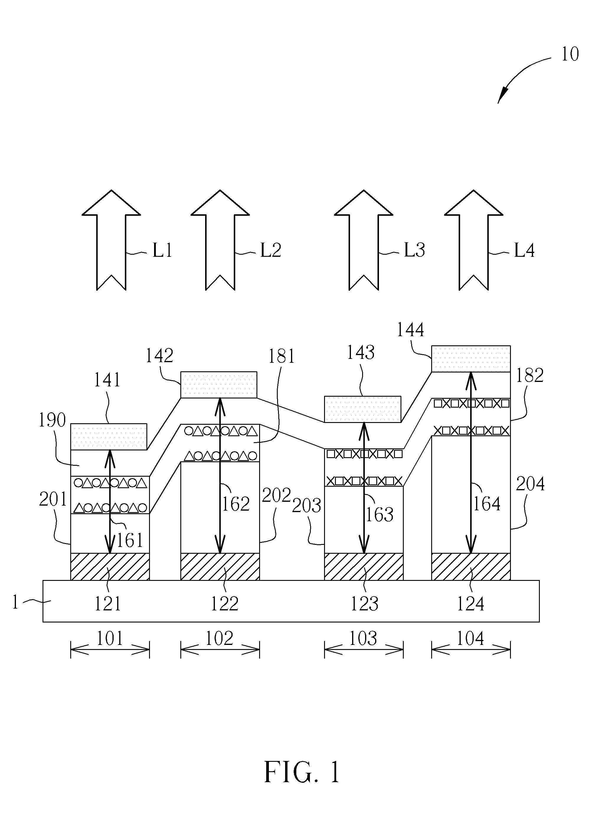 Pixel structure of an electroluminescent display panel