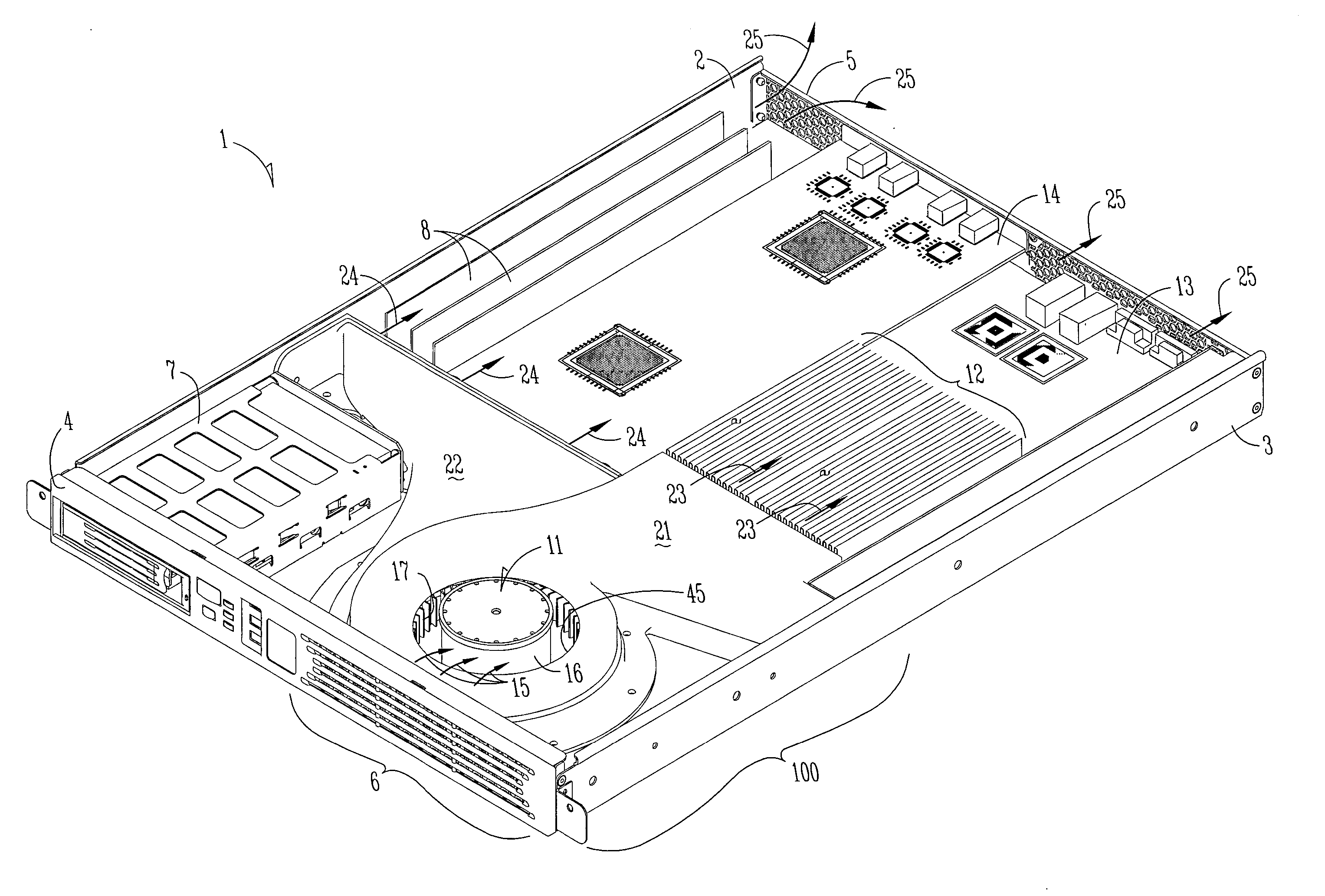 High capacity air-cooling systems for electronic apparatus