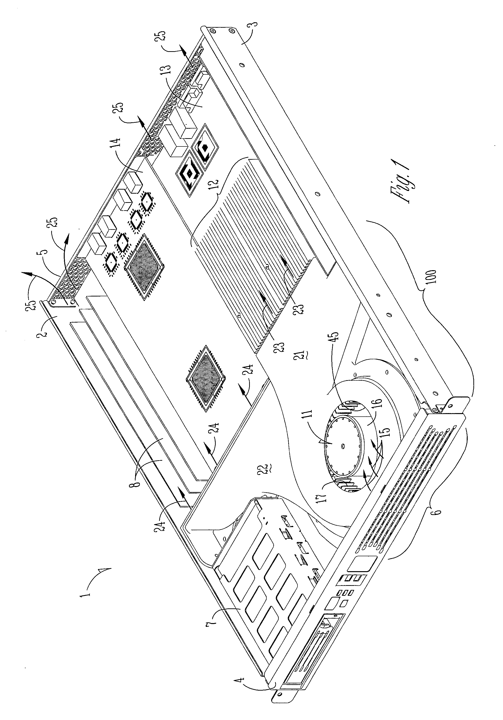 High capacity air-cooling systems for electronic apparatus