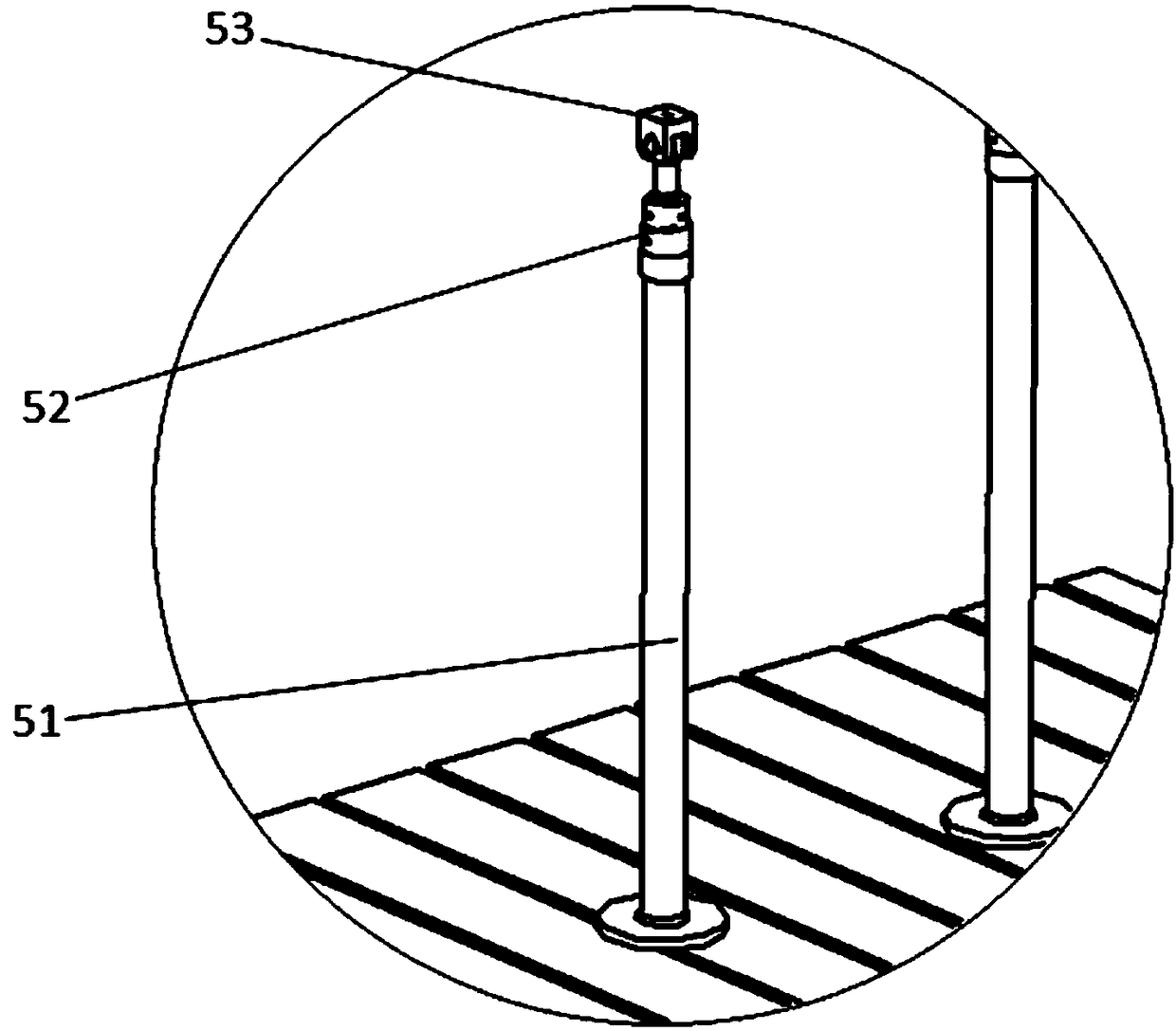 Body-in-white stiffness testing device